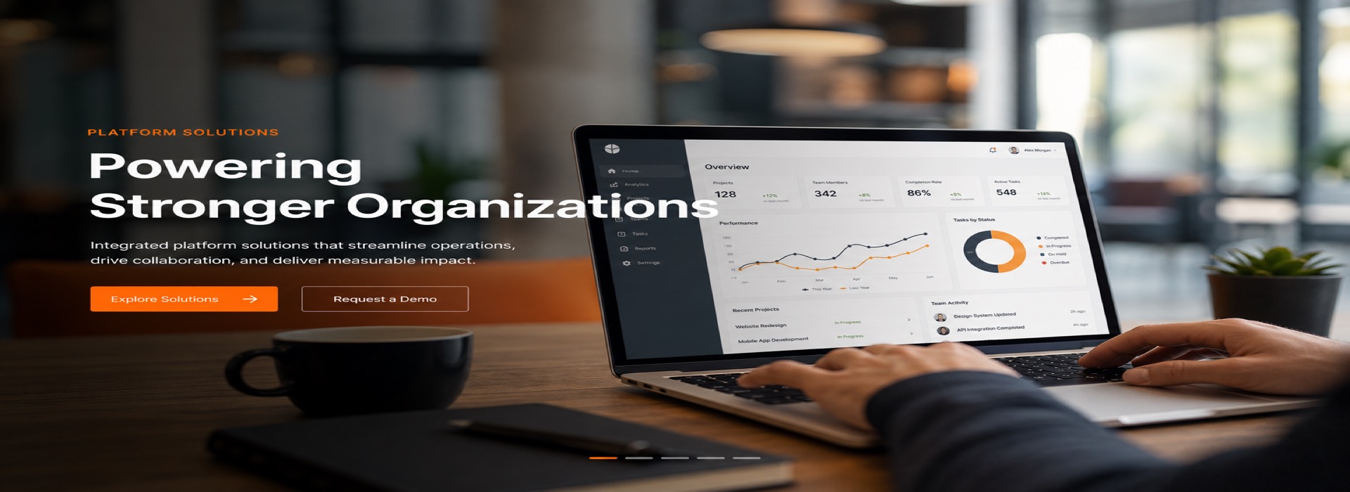 Entorno de trabajo corporativo para equipos empresariales